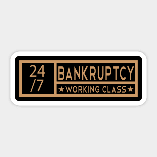 Bankruptcy Tittle Job Sticker